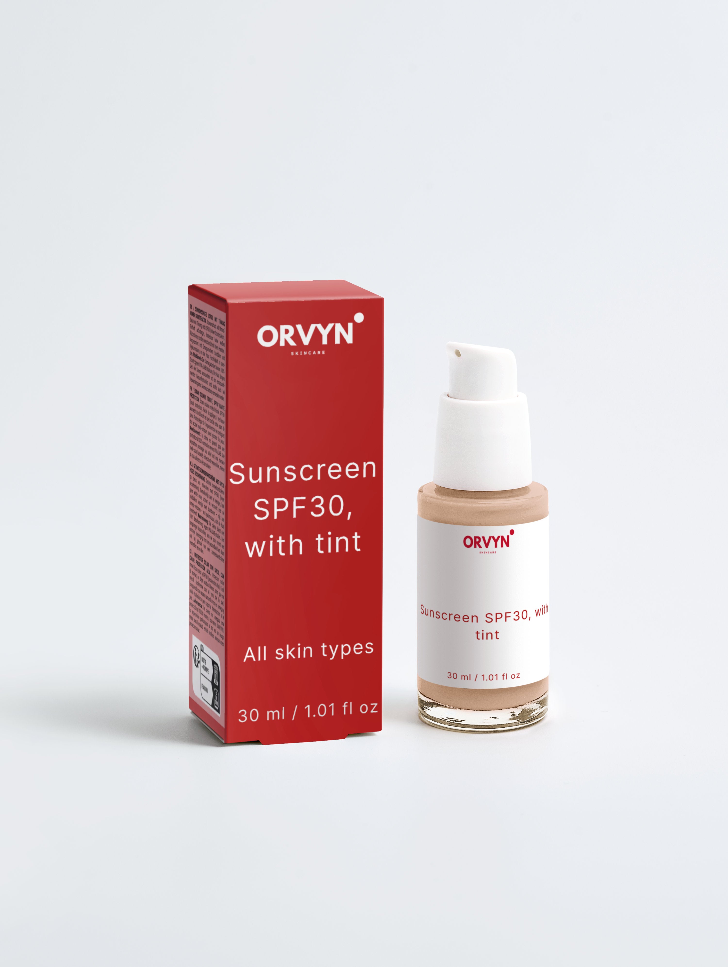 Sunscreen SPF30, with tint